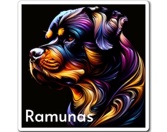 Rottweiler Magnet für Hundeliebhaber Geschenk Benutzerdefinierte Rottweiler Mama Hund Personalisierte Rottweiler Papa Geschenk für Hundeliebhaber Magnet Benutzerdefinierte Pet Art Decor