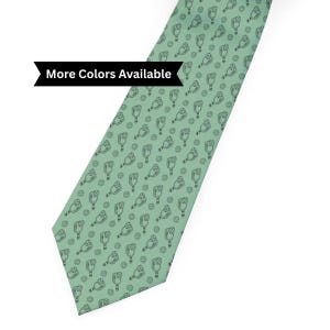 Custom Color Pickleball Tie Pickleball Themed Custom Necktie Gift for Grandpa Father Dad Husband Daddy Custom Pickleball Lovers Gift