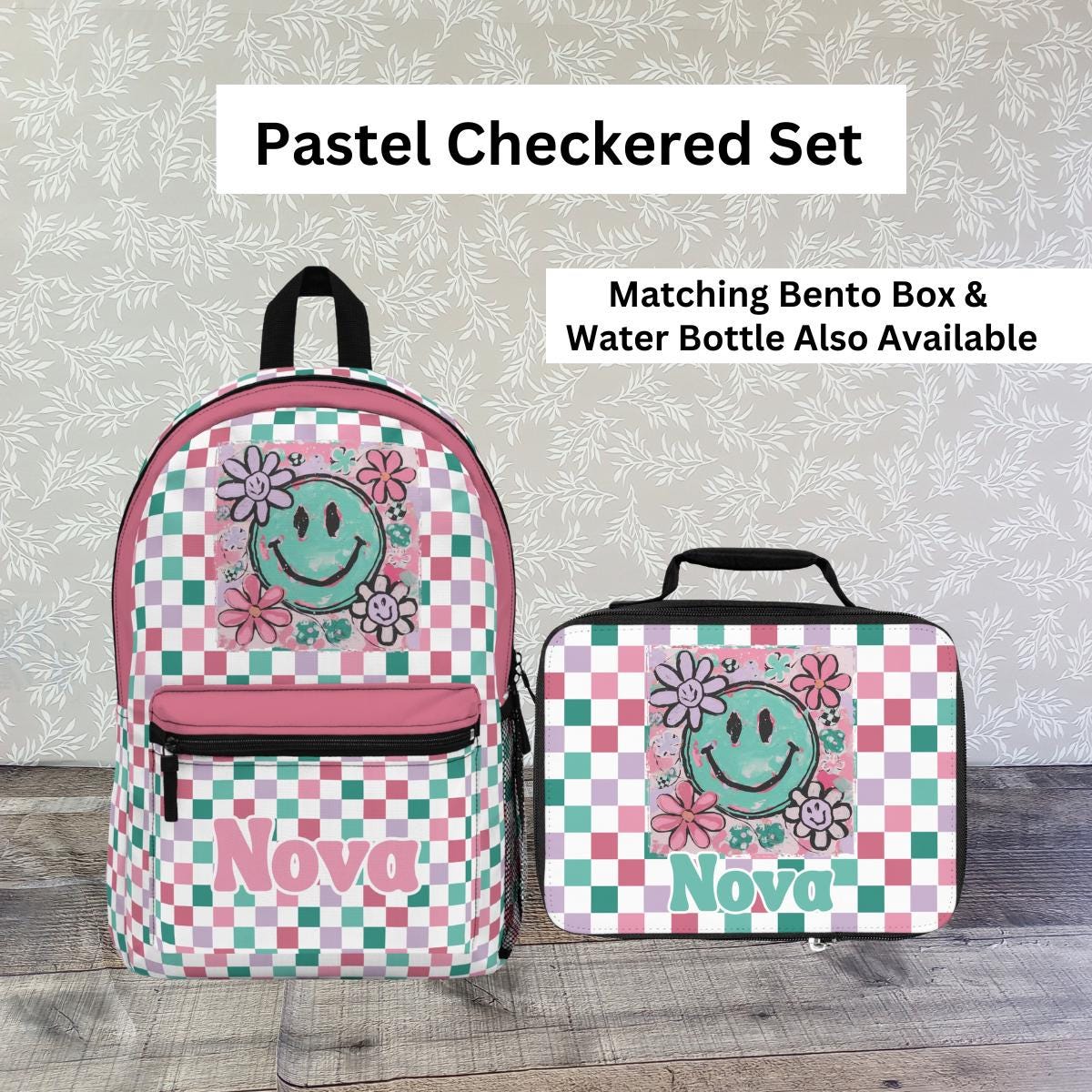 NWT Smiley Face Insulated Cooler Bag in Black with Multicolor Smiles Smiley Face Lunch Box - Etsy main image 2