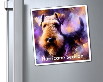 Airedale Terrier Magnet für Hundeliebhaber Geschenk Benutzerdefinierte Airedale Terrier Mutter Hund Personalisierte Airedale Terrier Dad Geschenk für Hundeliebhaber Benutzerdefinierte Haustier