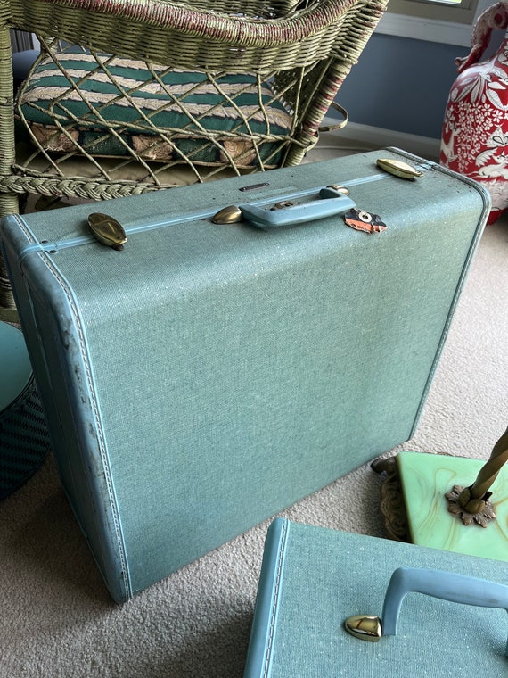 Valise en cuir dur vintage samsonite bagages style 4651