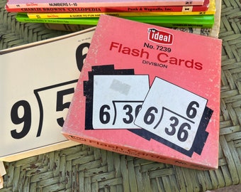 Ideal Flash Cards Division vintage 1960s 1970s