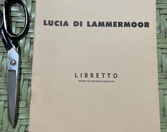 Lucia di Lammermoor Metropolitan Opera libretto 1963