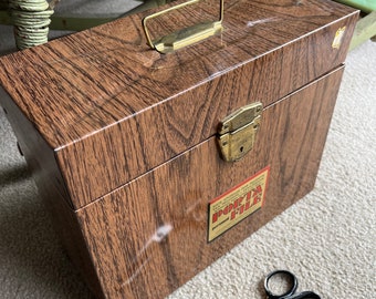 vintage 1970s Ballonoff metal PortaFile filing case box