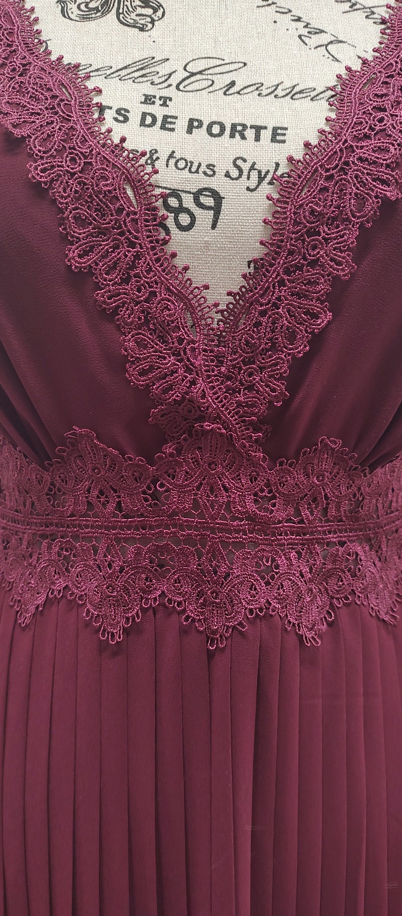 Burgandy dress (BB)