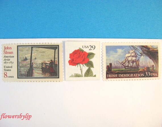 20 Sets Wedding Invites Vintage Postage 2 Oz 70c Nautical Etsy