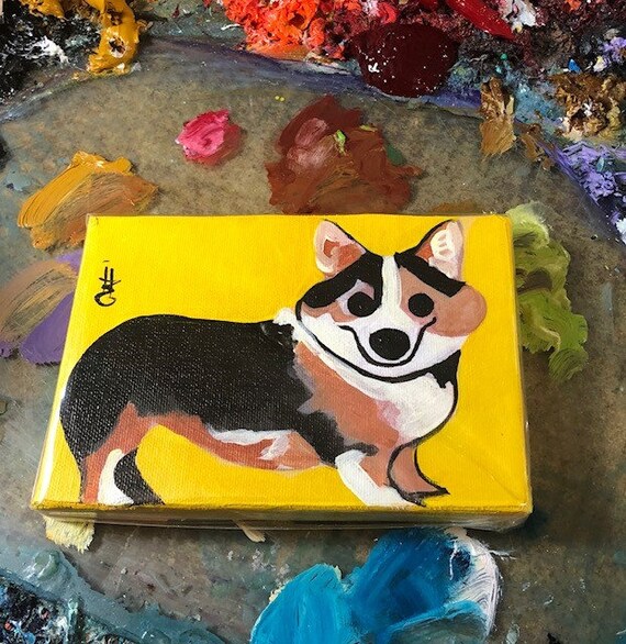 cute puppy paintings