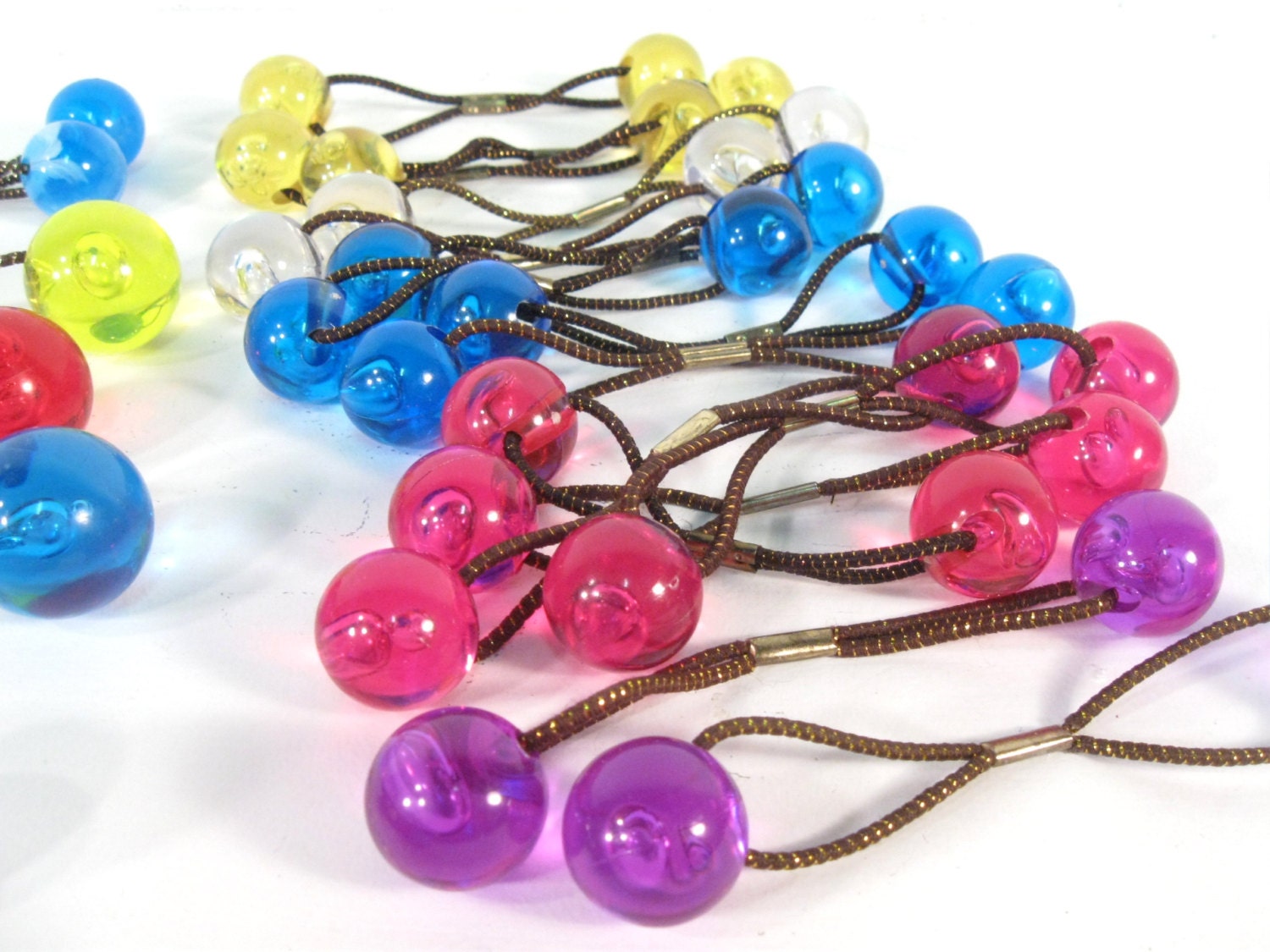 Vintage Hair baubles plastic ball hair bands hair Etsy