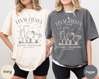Final Fiesta Bachelorette Party Shirt: Custom Mexico Beach Bride Tee