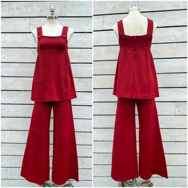 Bell Bottom Jumpsuit Etsy