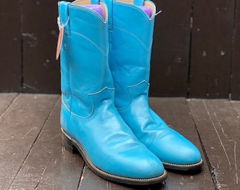 Justin blue boots best sale