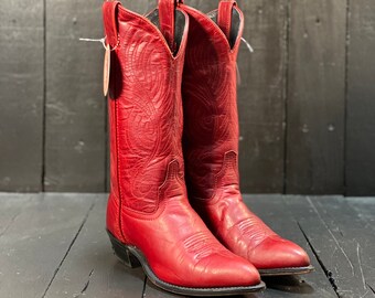 girls red cowboy boots