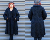Large, Real Fur Coat, Persian Wool, 1950s Coat, Womens Winter Coat, Wool Coat, Winter Coat, Gift for Her, Full Length Coat, FREE SHIPPING