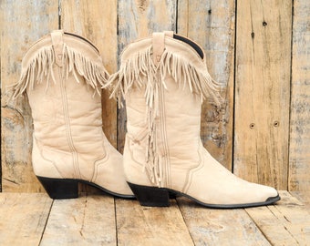 fringed cowboy boots uk