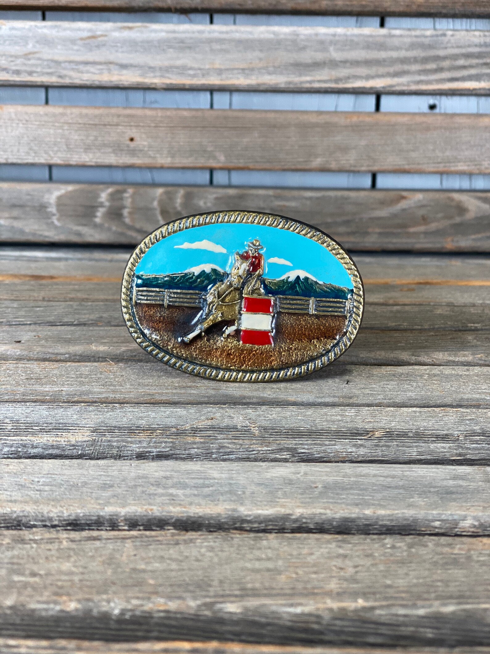 Barrel racing buckle rodeo belt buckle barrel racer buckle Etsy