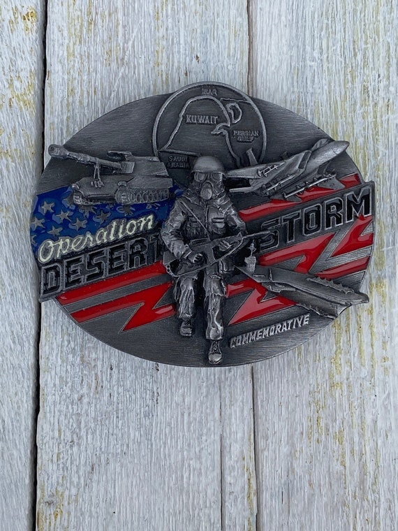 desert storm belt buckle, usa belt buckle, FREE US