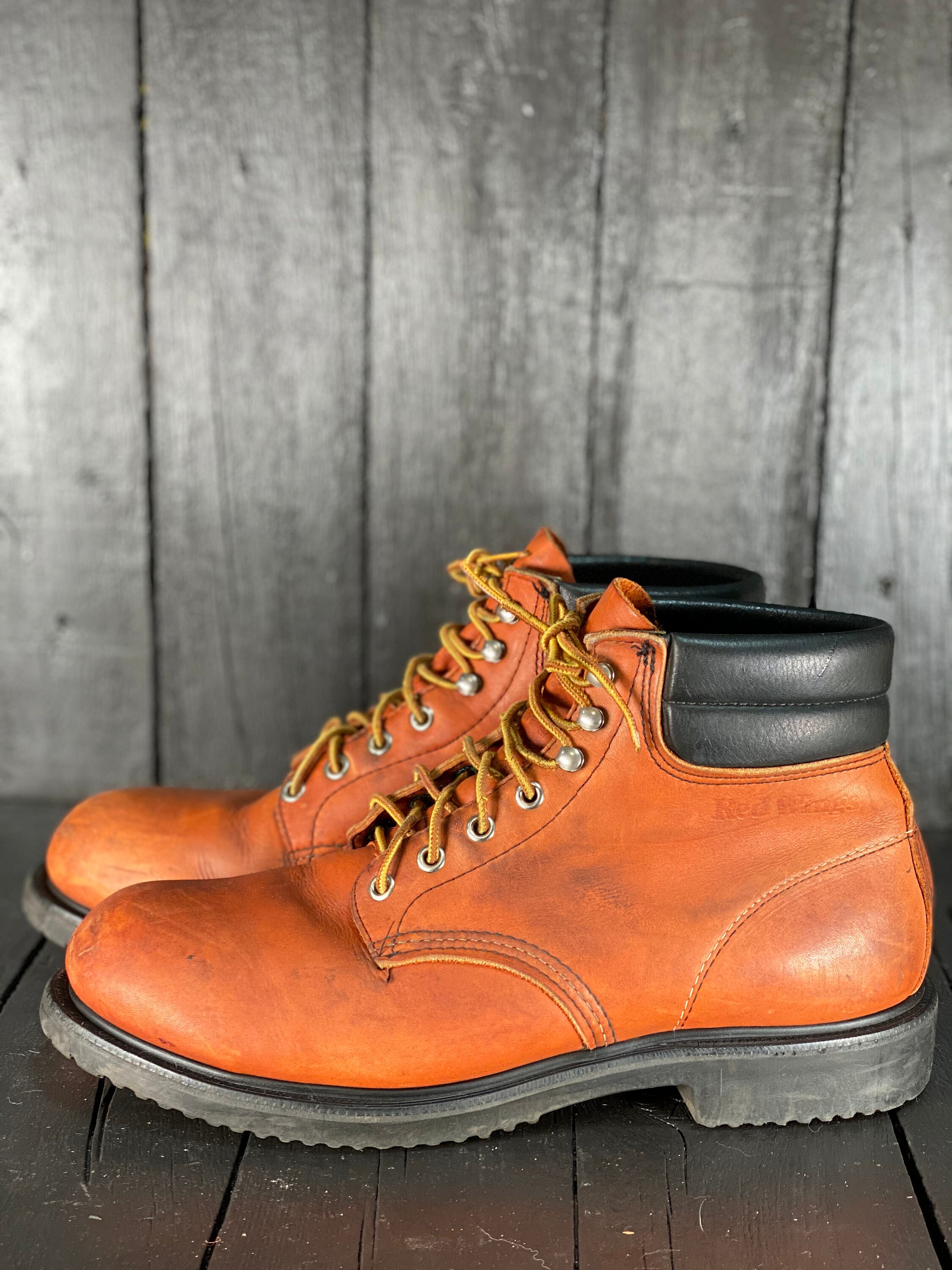 Size 10 red wing work boots mens hiking boots vintage Etsy