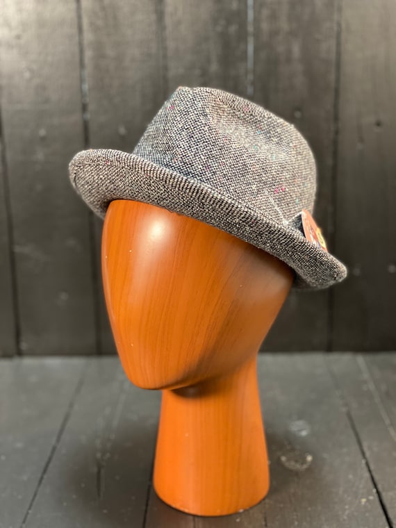 Size Small, Dorfman Pacific hat, wool fedora, gre… - image 1