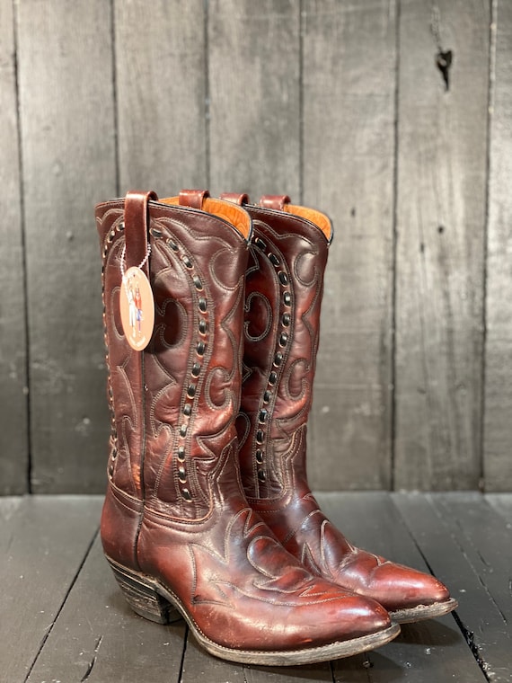 Mens Us 9.5, stivali cowboy anni '70, stivali Durango, stivali