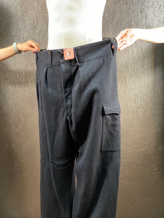 Size 44, 1950s pants, mens wool pants, vintage wo… - image 3