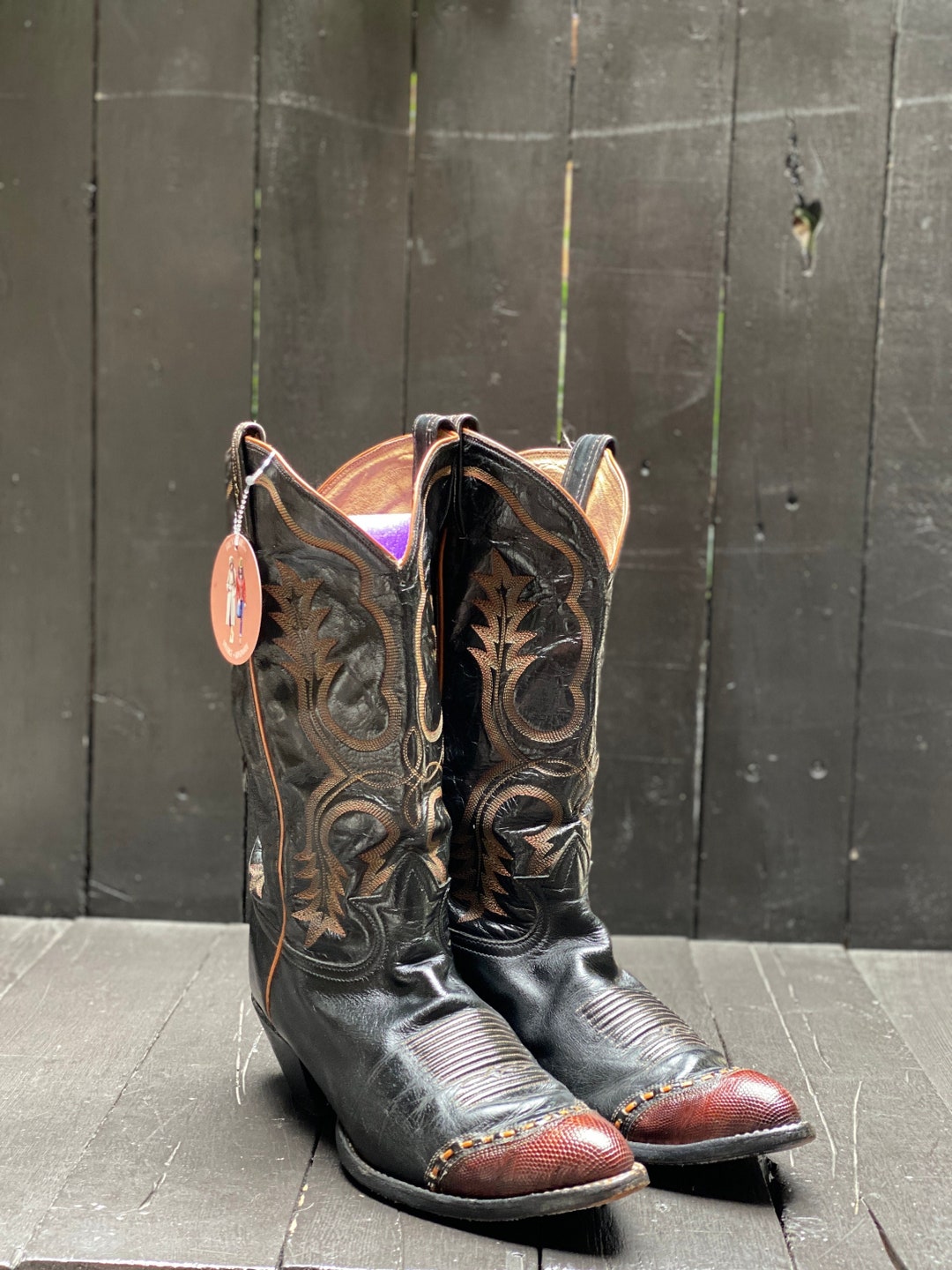 Mens Us 10, Tony Lama Boots, Brown Cowboy Boots, Snake Boots, Black