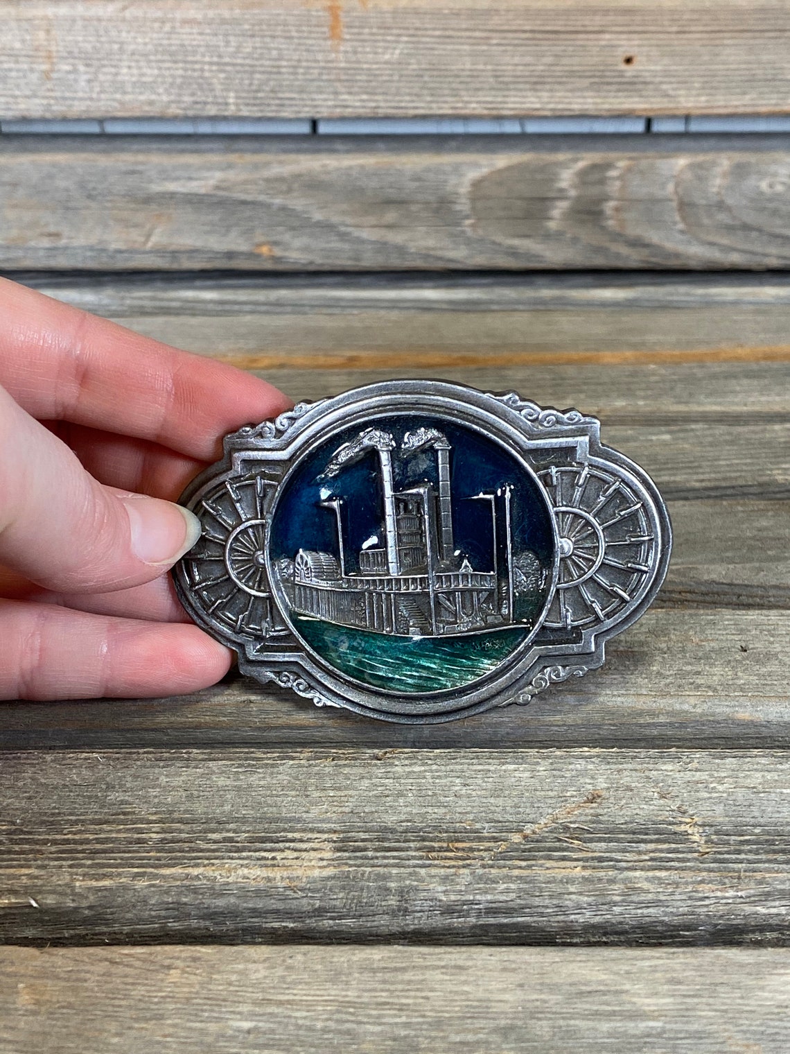 Riverboat Belt Buckle Boat Belt Buckle River Belt Buckle Etsy