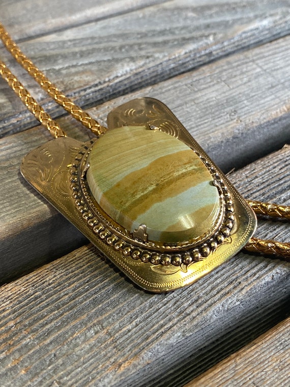 picture jasper bolo tie, jasper bolo tie, western