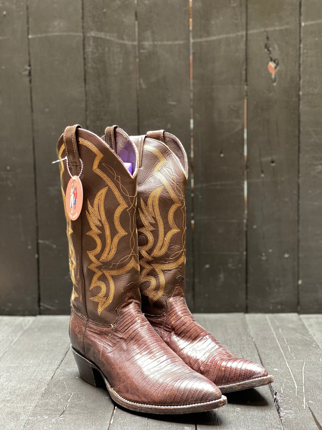 Justin boots deals lizard skin