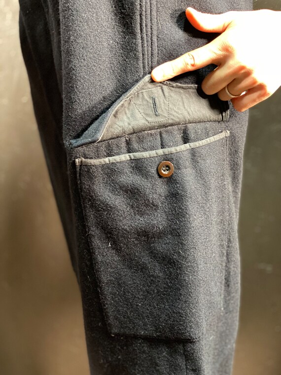 Size 44, 1950s pants, mens wool pants, vintage wo… - image 7