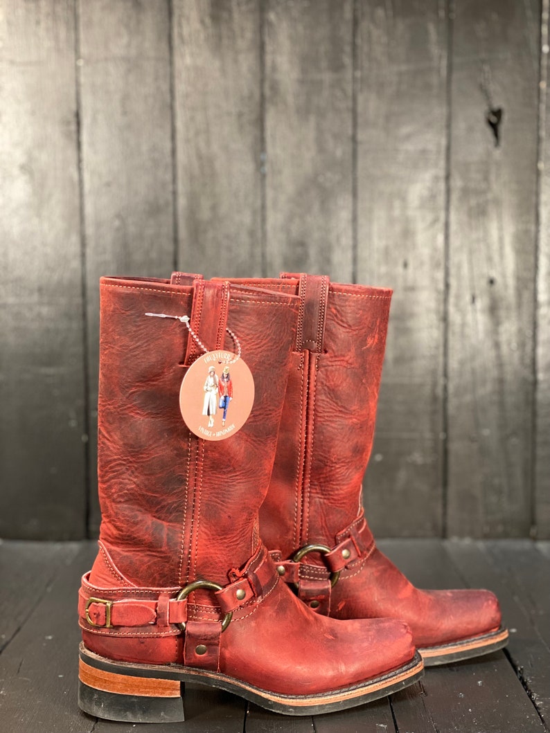 Womens Us 10 Frye Boot Vintage Frye Boots Red Frye Boots Etsy