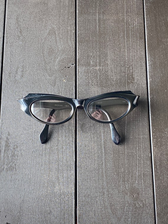 50s eyeglasses, 1950s glasses, black eyeglasses, … - image 6