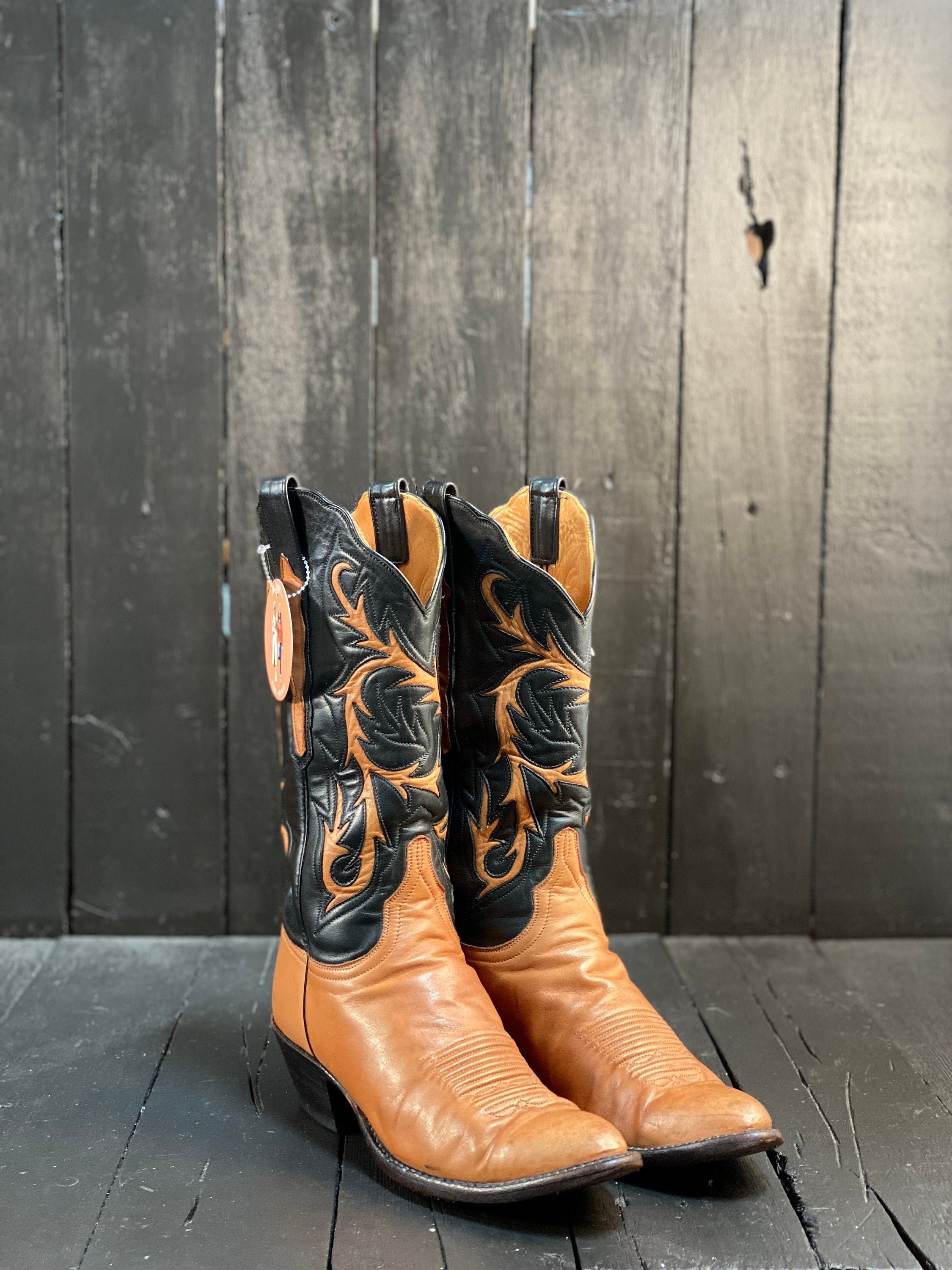 Talla 7.5 lucchese botas de color lucchese botas de punta | Etsy México