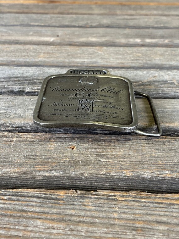 1970's belt buckle, canadian club buckle, canadian wh… Gem