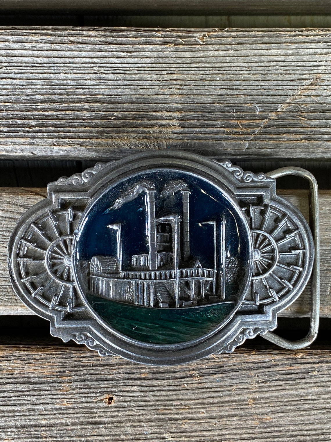 Riverboat Belt Buckle Boat Belt Buckle River Belt Buckle Etsy
