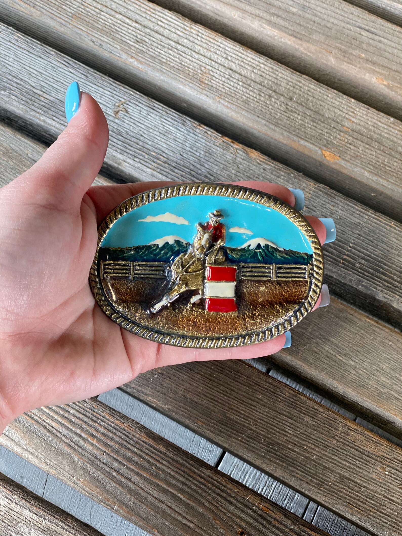 Barrel racing buckle rodeo belt buckle barrel racer buckle Etsy
