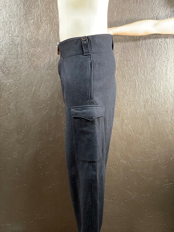 Size 44, 1950s pants, mens wool pants, vintage wo… - image 4