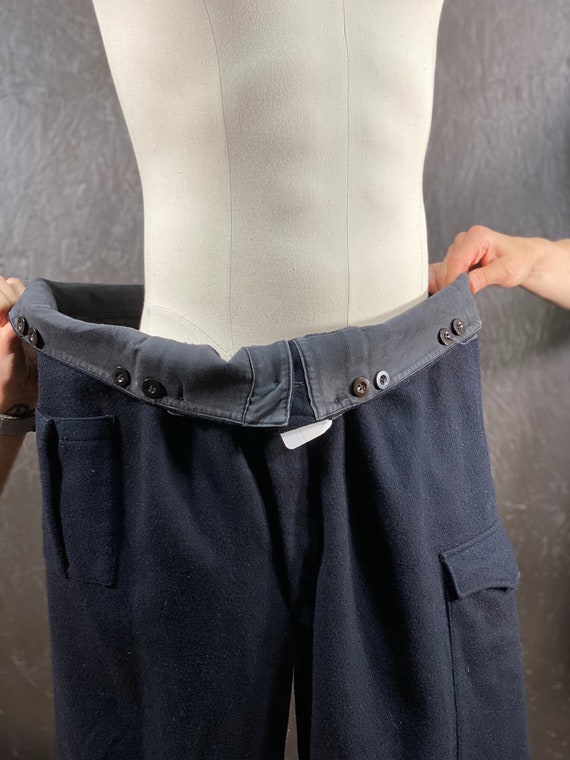 Size 44, 1950s pants, mens wool pants, vintage wo… - image 10