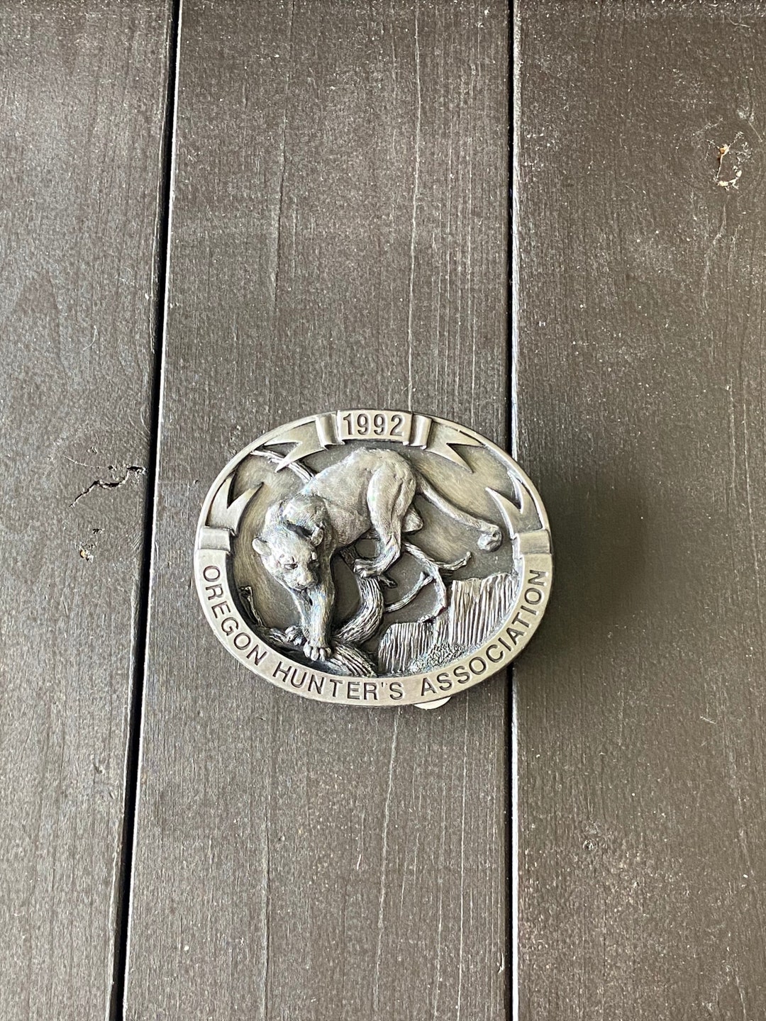 Pewter Belt Buckle Hunting Belt Buckle Hunters Belt Buckle Etsy