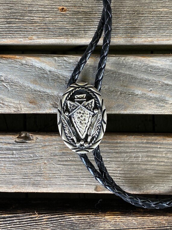 arrowhead bolo tie, cowboy tie, indian bolo tie, b