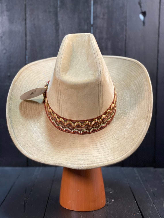 Size Small, tan cowboy hat, vintage cowboy hat, v… - image 4