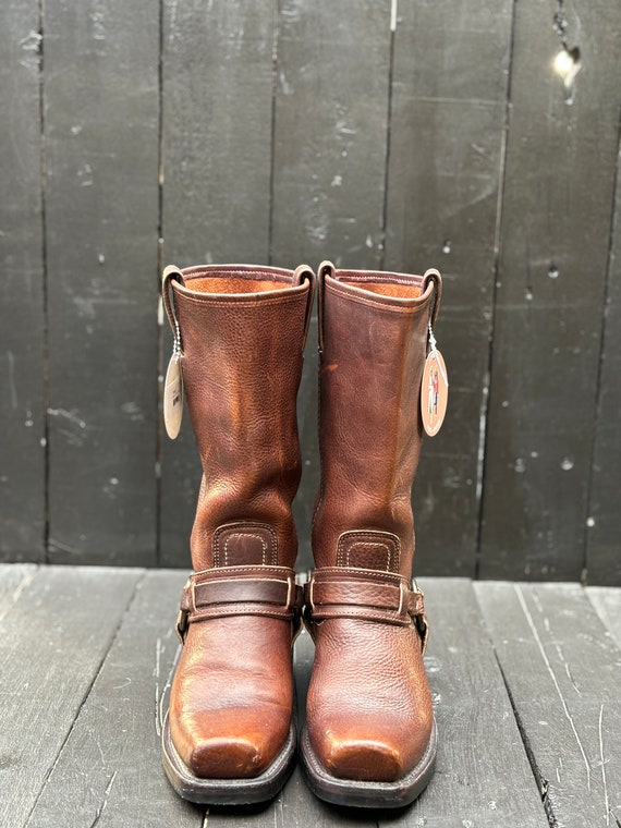 Mens us 7.5, frye boot, harness boots, mens weste… - image 5