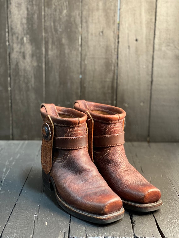 frye square toe boots