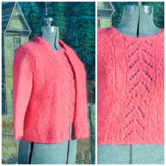 Small, chunky knit sweater,hand knit sweater,wool
