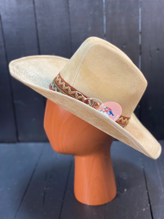 Size Small, tan cowboy hat, vintage cowboy hat, v… - image 3