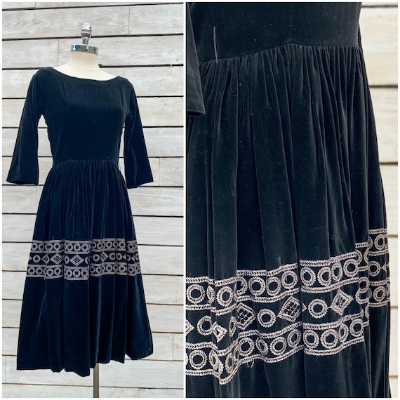 xs, 1950s party dress, 1950s cocktail dress, FREE