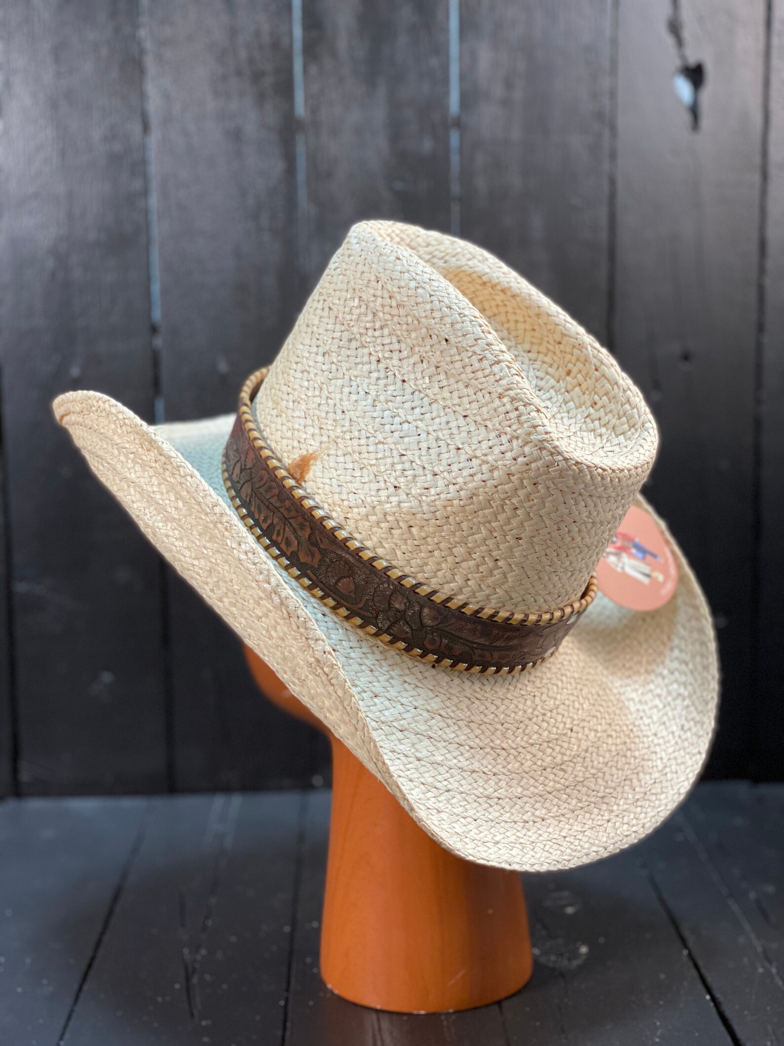 Size Large Straw Cowboy Hat Custom Straw Hat White Straw Etsy
