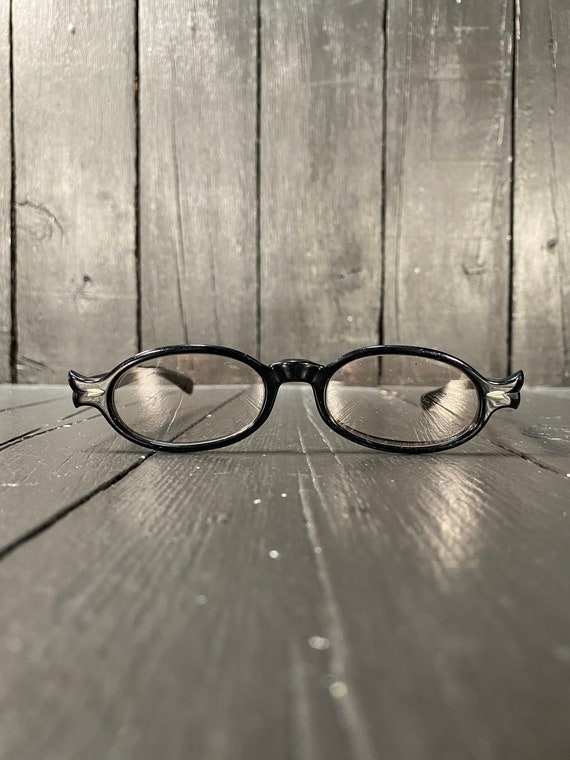 Bausch and Lomb 50s Eyeglasses 1950s Glasses Black Eyeglasses