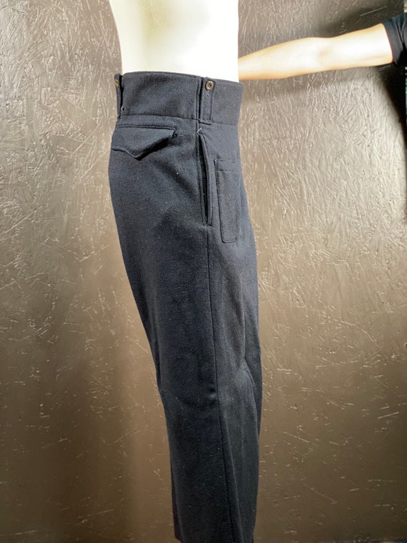 Size 44, 1950s pants, mens wool pants, vintage wo… - image 6