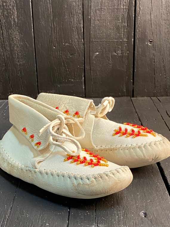 Handmade beaded moccasins Clearance