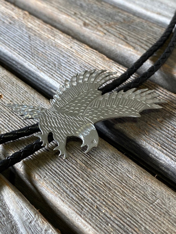 eagle bolo tie, western tie, bolo tie necklace, FR